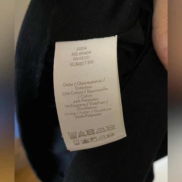 NWT Boden Laura Ottoman Sheath Dress Black/Blue Size 6P - Picture 8 of 12